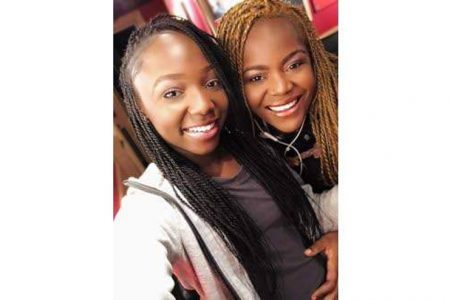 Jahzan McLaughlin (left),18, and mom Zandriann Maye. McLaughlin auditioned on ABC-TV’s broadcast of American Idol, aired on Sunday night.