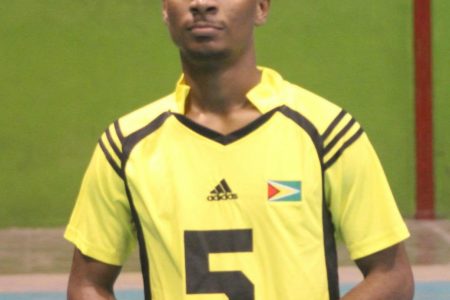Kristoff Shepherd copped the best server award at the conclusion of the 2020 Inter-Guianas under – 21 volleyball tournament in Cayenne.
