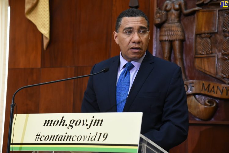 Jamaican PM Andrew Holness