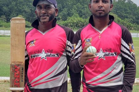 From left, Prahalad Singh (45 not out) and Travis Persaud (6-12) ensured McGill a spot in the final