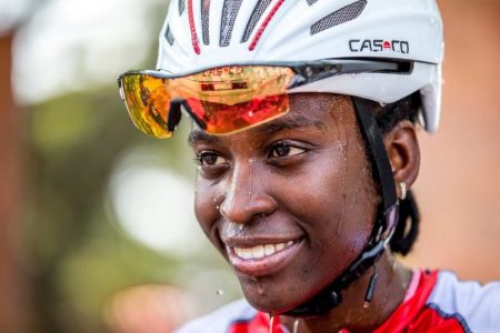 ALLAYED FEARS: Teniel Campbell, Trinidad & Tobago cyclist