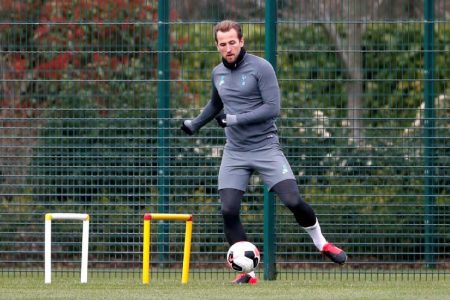 Tottenham Hotspur’s Harry Kane during training earlier this month. Action Images via Reuters/ Matthew Childs