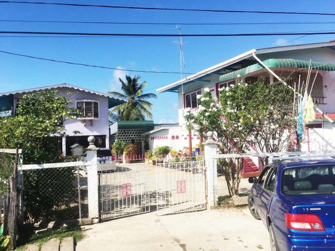 Narinedatt Chandan’s house, where he and his wife were attacked
