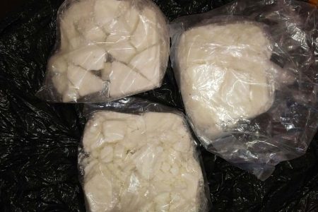 Three parcels of cocaine that were found