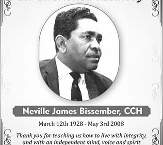 Neville James Bissember, CCH