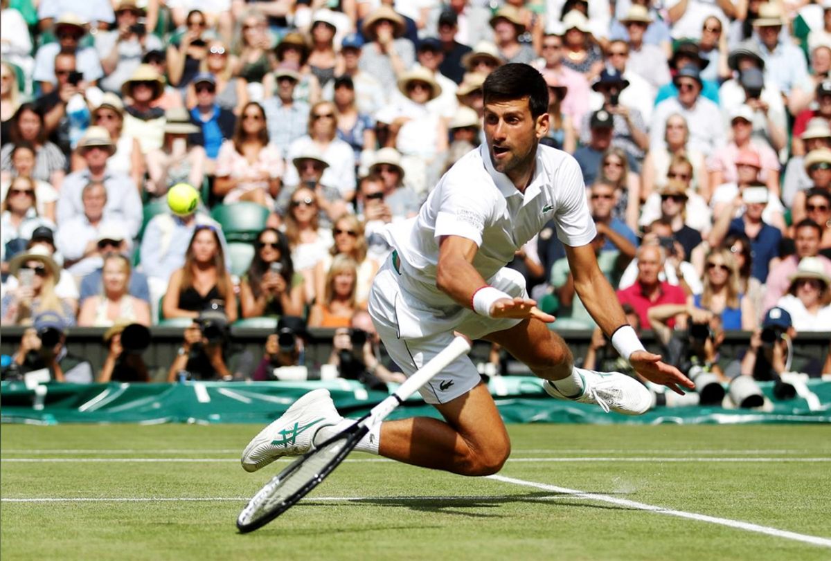Serbia’s Novak Djokovic in action at Wimbledon last year. (Reuters photo) 