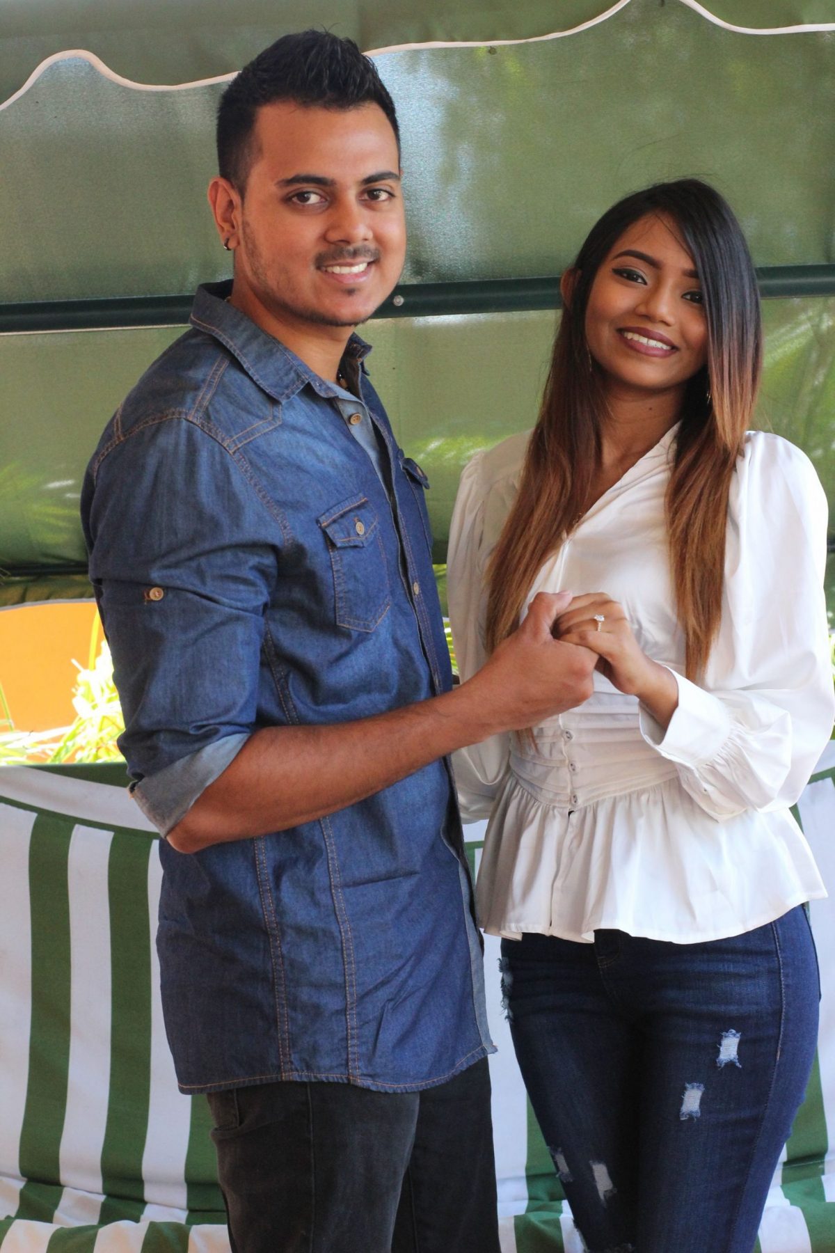 Darren Ramsingh,and his bride-to-be Shivonne Sookram.