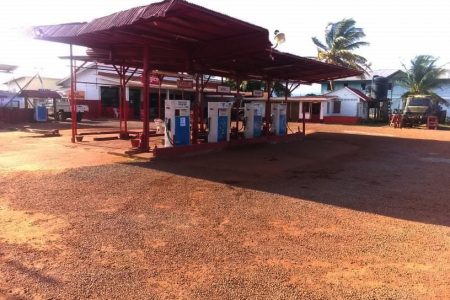 A gas station in Lethem
