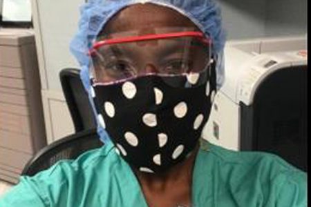 Nolle Graham – a masked crusader against the new coronavirus.
