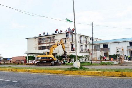 Work underway by the government on the Ocean View Hotel