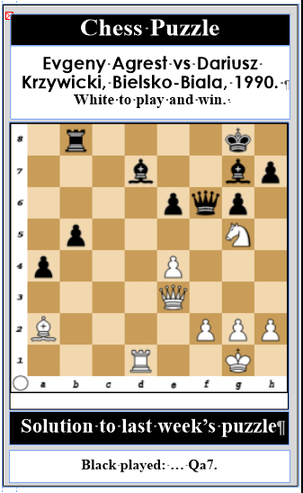 An Introduction to Chess: Revisiting the algebraic notation