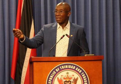 RESTRICTIONS EASED: Prime Minister Dr Keith Rowley 