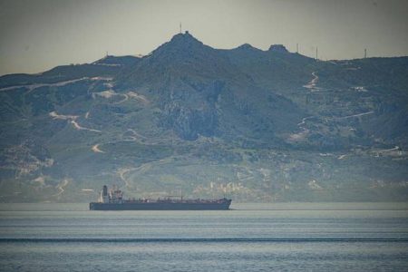 To the rescue: An Iranian tanker on the way to delivering gasoline to ease the crippling shortage in Venezuela
