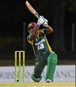 West Indies batsman Sunil Ambris. 
