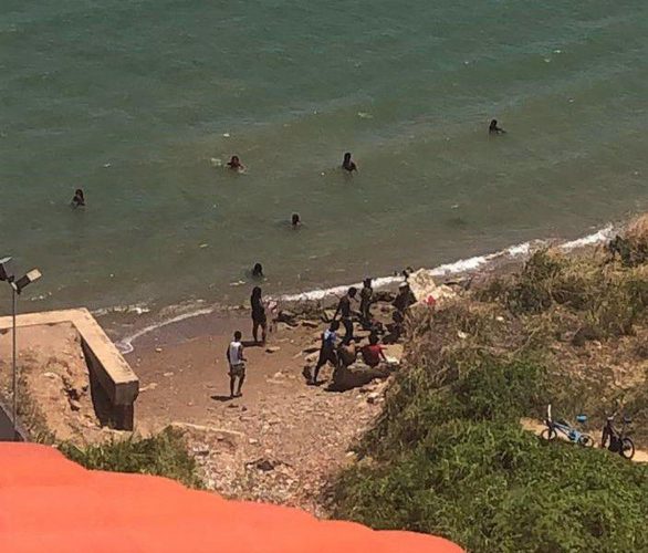 The TTPS supplied this image of the bathers.