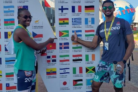 Dillon Mahedo and Delice Adonis will no longer be able to represent Guyana t this year’s CrossFit Game after the amount of competitors was reduced.