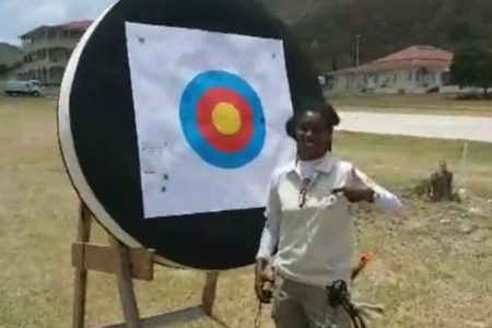 Winnette Lawrence became Guyana’s first international archery competitor. 
