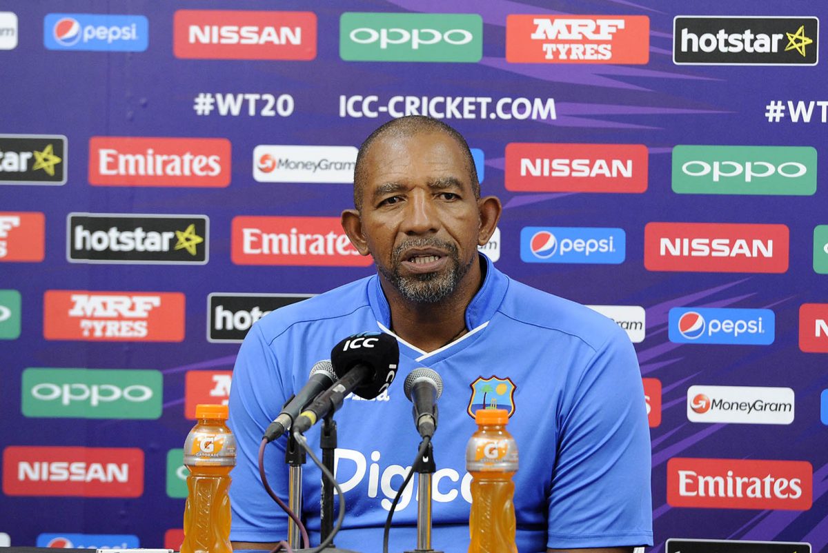 West Indies head coach, Phil Simmons.
