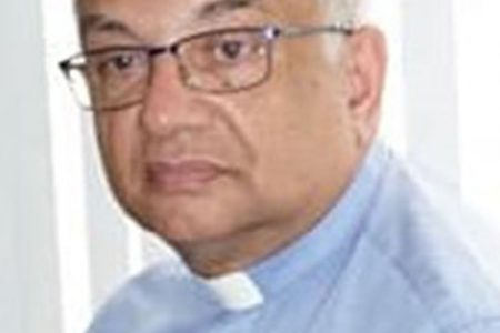 Newly appointed Bishop John Derek Persaud (Catholic Media
Guyana photo) 