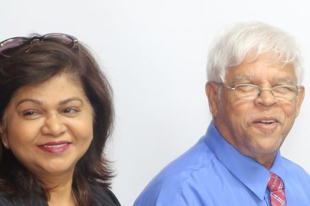CN Sharma and his wife Savitree