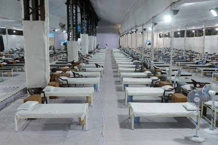Beds are seen at a recently constructed quarantine facility for patients diagnosed with the coronavirus disease (COVID-19) in Mumbai, India, June 22, 2020. REUTERS/Francis Mascarenhas