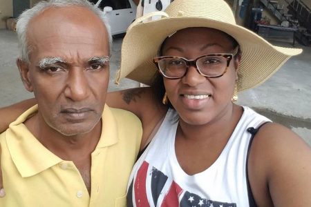 Sparkles Jaisarie and her father Koongebeharry, who was found murdered on Tuesday after going missing in Tobago on June 4.
