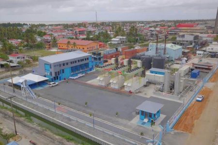 An aerial view of the new 5.4MW Anna Regina power plant (SN File Photo