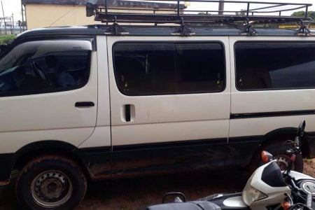 The minibus, BRR 4856 in which the Brazilians were intercepted. 