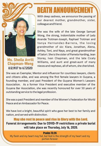 Ms Sheila Avrill Chapman-Wong