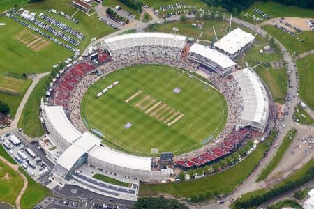 The Ageas Bowl, venue for the first test between the West Indies and England, in all its glory.
