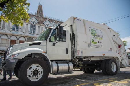 The garbage truck (DPI photo) 