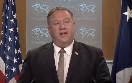 Mike Pompeo speaking today