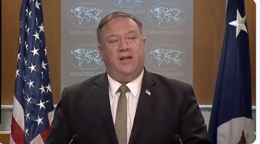 Mike Pompeo speaking today
