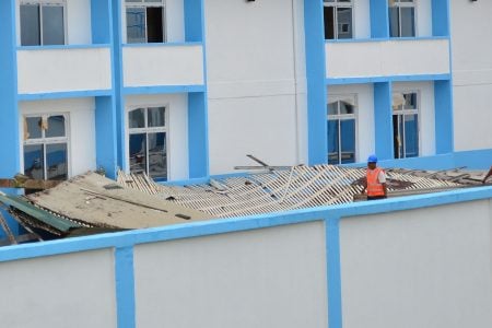   The shed that collapsed