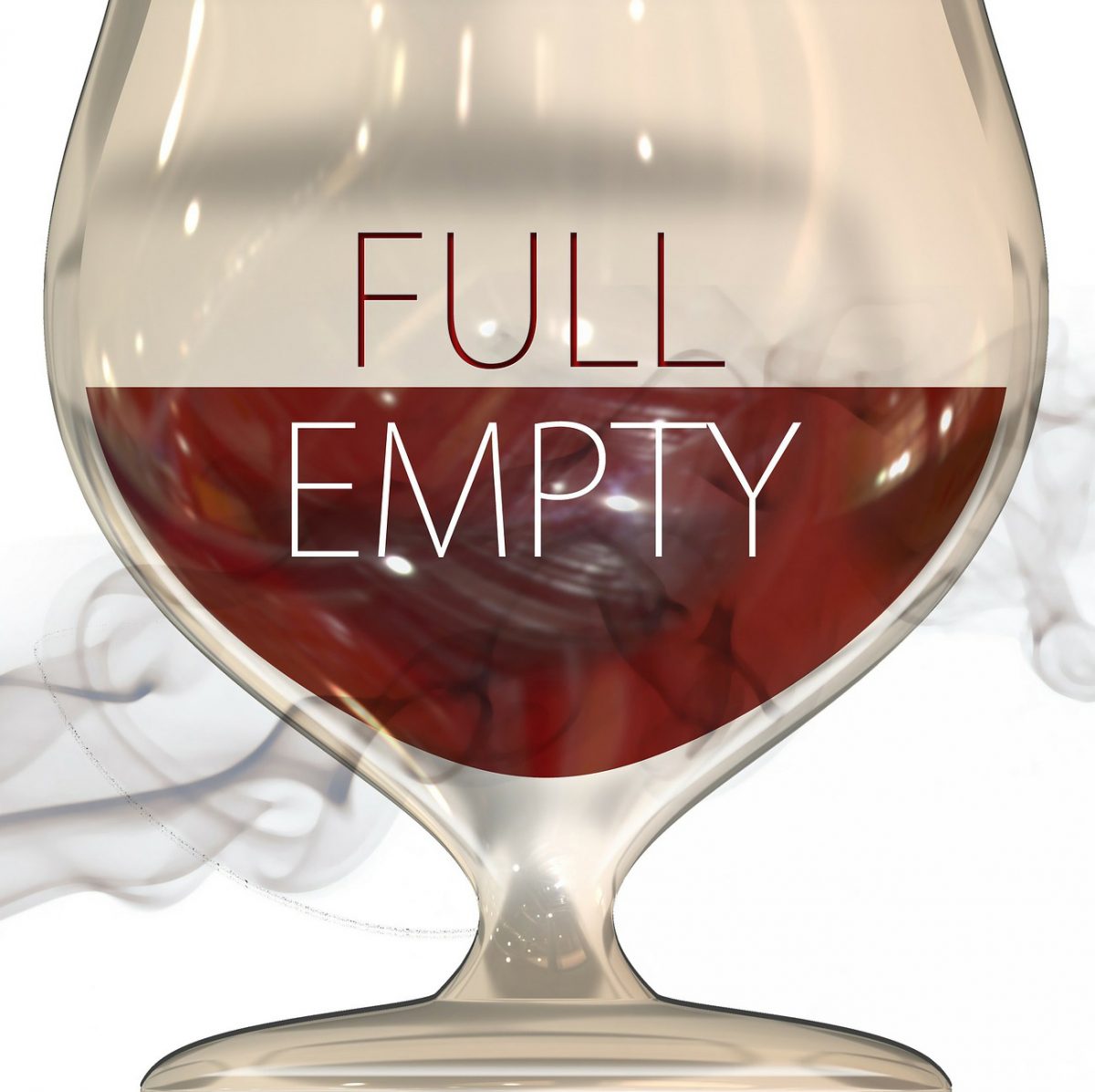 Is the glass half full or half empty? The choice is yours. (Image by Gerd Altmann from Pixabay)
