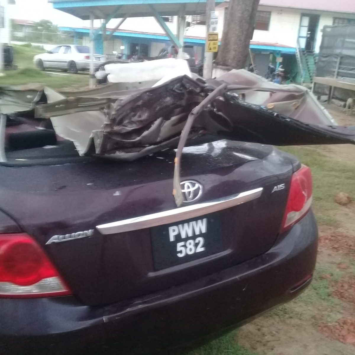 One of the cars which was involved in the accident