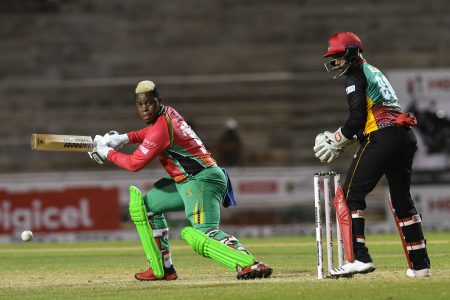 Shimron Hetmyer played a classy. match winning  knock of  74 yesterday, his second half century in succession. (Photo courtesy CPLT20/Randy Brooks)