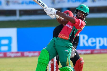 Nicholas Pooran notched up his maiden T20 ton to help the Guyana Amazon warriors defeat the St Kitts/Patriots yesterday in Trinidad.