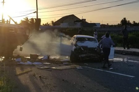 The accident scene (Police photo)