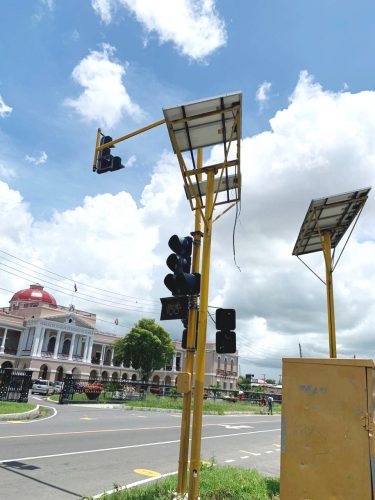 Stolen panels from opposite Parliament