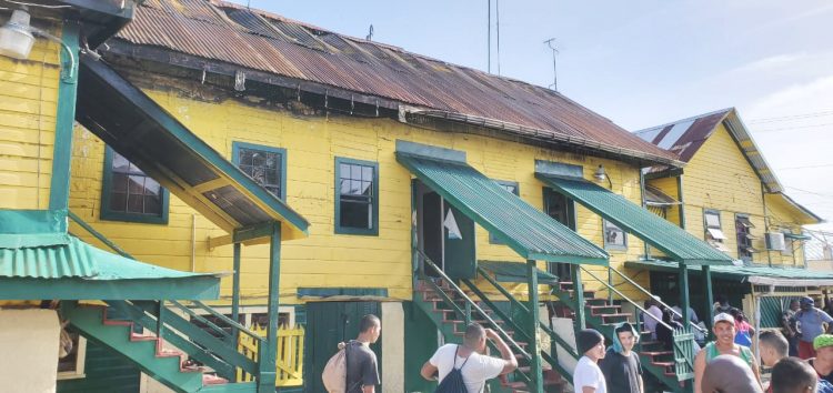 A part of the Lusignan prison which was undamaged after a recent fire at the facility.