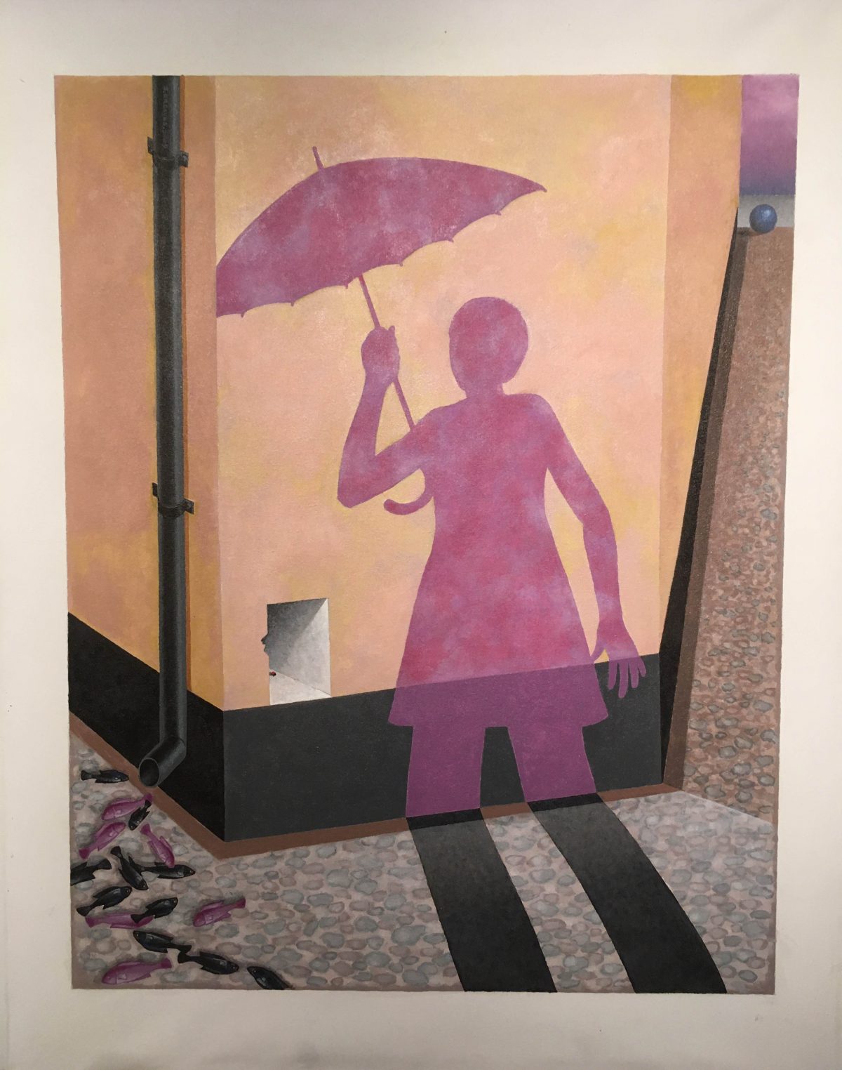 Cover Image: Umbrella from Stanley Greaves’ Shadows Move Among Them series (Photo provided by the artist) 