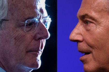 John Major (left) and Tony Blair (Getty photo)
