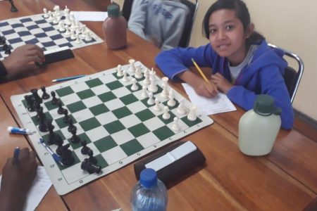 Children at a chess tournament in Georgetown
