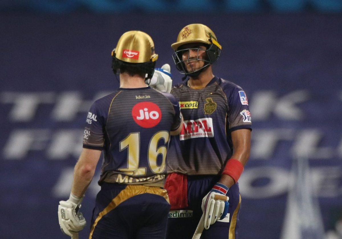 Shubman Gill, 70 not out and Eoin Morgan, 47 not out, guided KKR to their first win of this year’s IPL tournament. (Photo courtesy IPL website)
