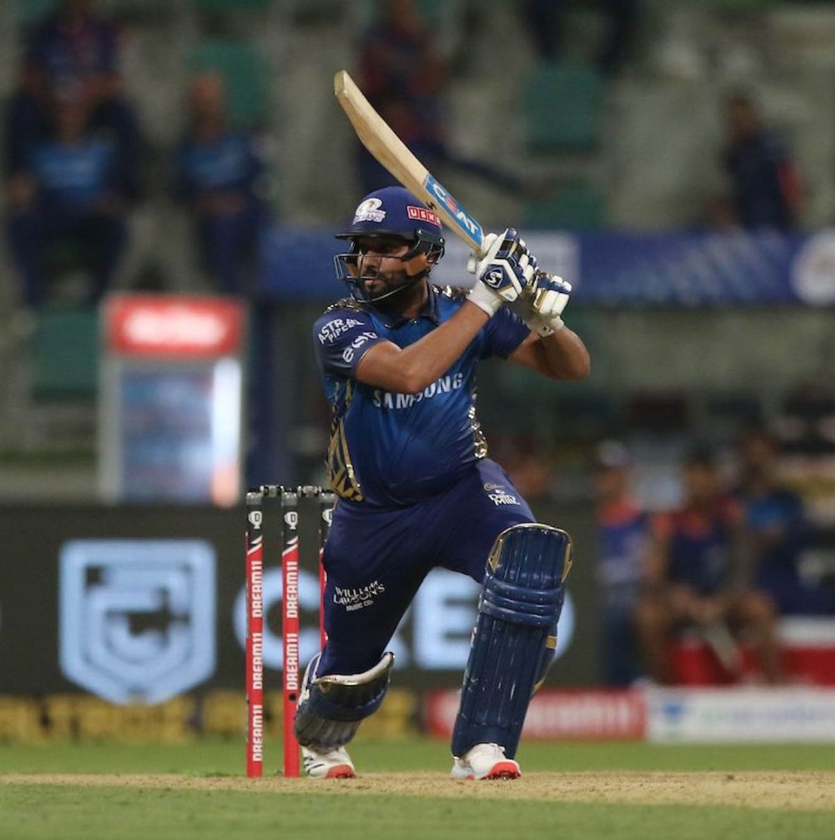 Mumbia Indians skipper Rohit Sharma scored 80 off just 54 balls to set up his team’s win over the Kol kata Knight Riders. (Photo courtesy IPL website)
