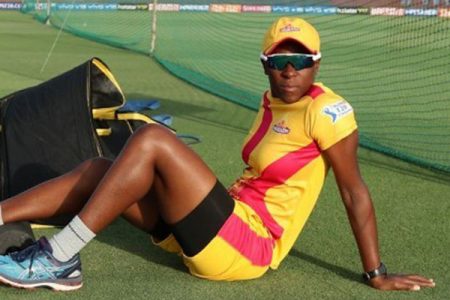 Fast bowler Shakera Selman turned out for Trailblazers last year. 