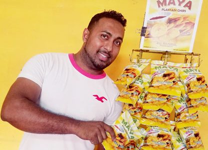 Navin Hansraj and his Maya plantain chips