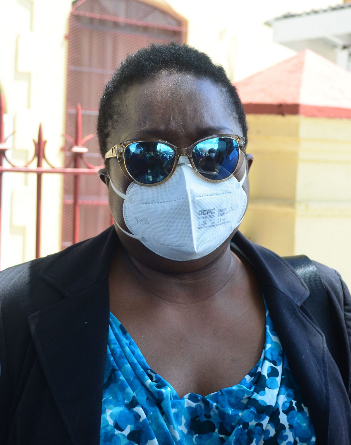 Roxanne Myers
outside the city
courts yesterday 