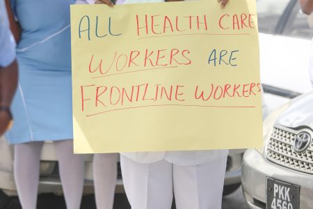 GPH nurses during a recent protest 